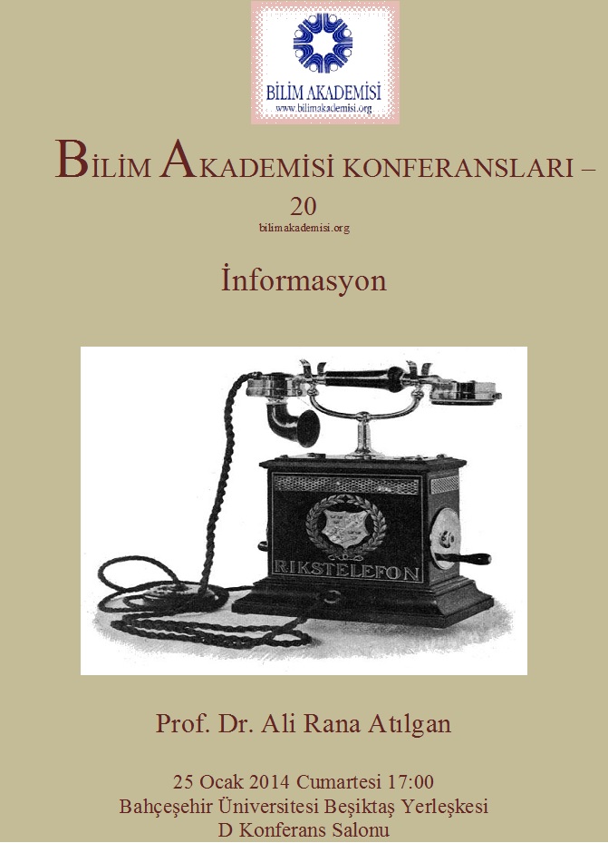 Information – Speaker: Ali Rana Atılgan