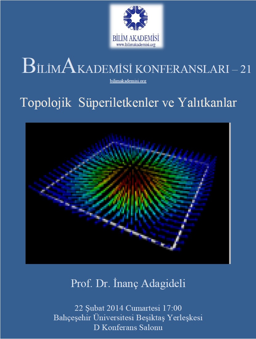 Topological Superconductors and Insulators– Speaker: İnanç Adagideli