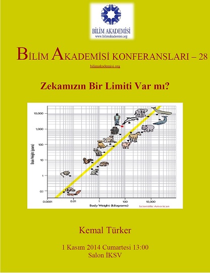 Does Our Intelligence Have a Limit? – Speaker: Kemal Türker